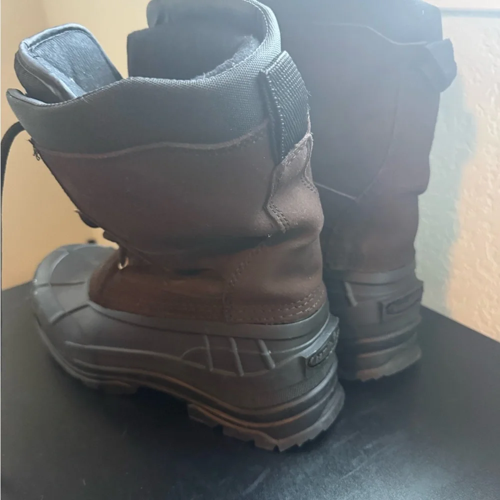 Kamik Thinsulate NationPro Insulated Waterproof Brown Winter Snow Boots Mens 9